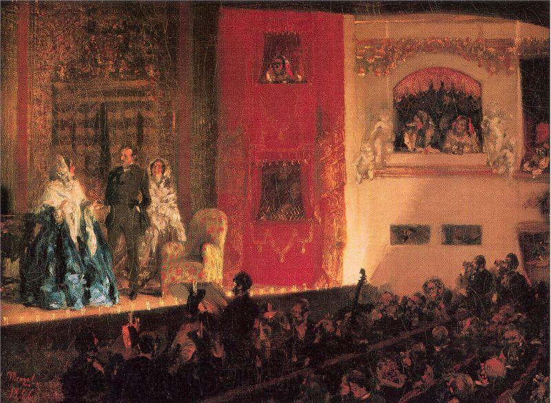 Adolph von Menzel Theatre du Gymnase